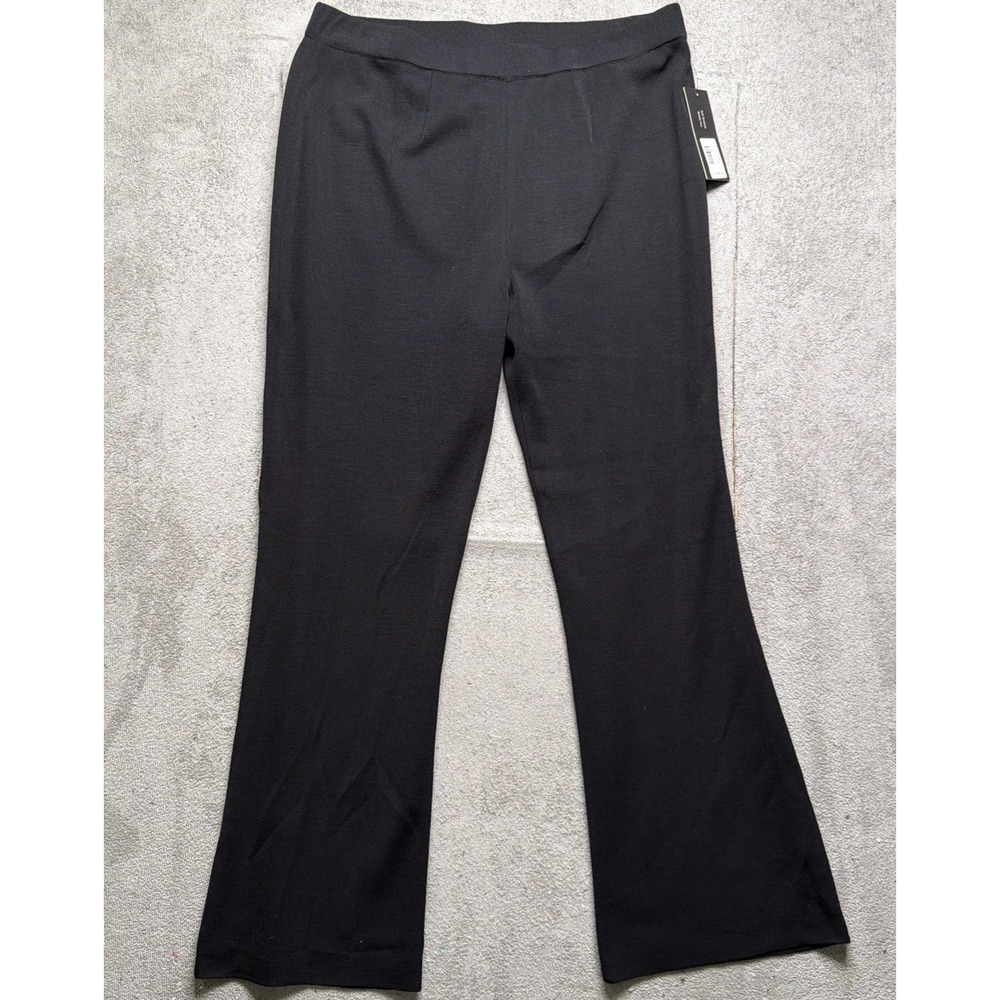 Misook Black Knit‎ Top and Pants Set Women's XL Sleeveless Top Pull On Pants - Picture 8 of 16